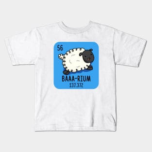 Baaarium Cute Sheep Chemistry Pun Kids T-Shirt